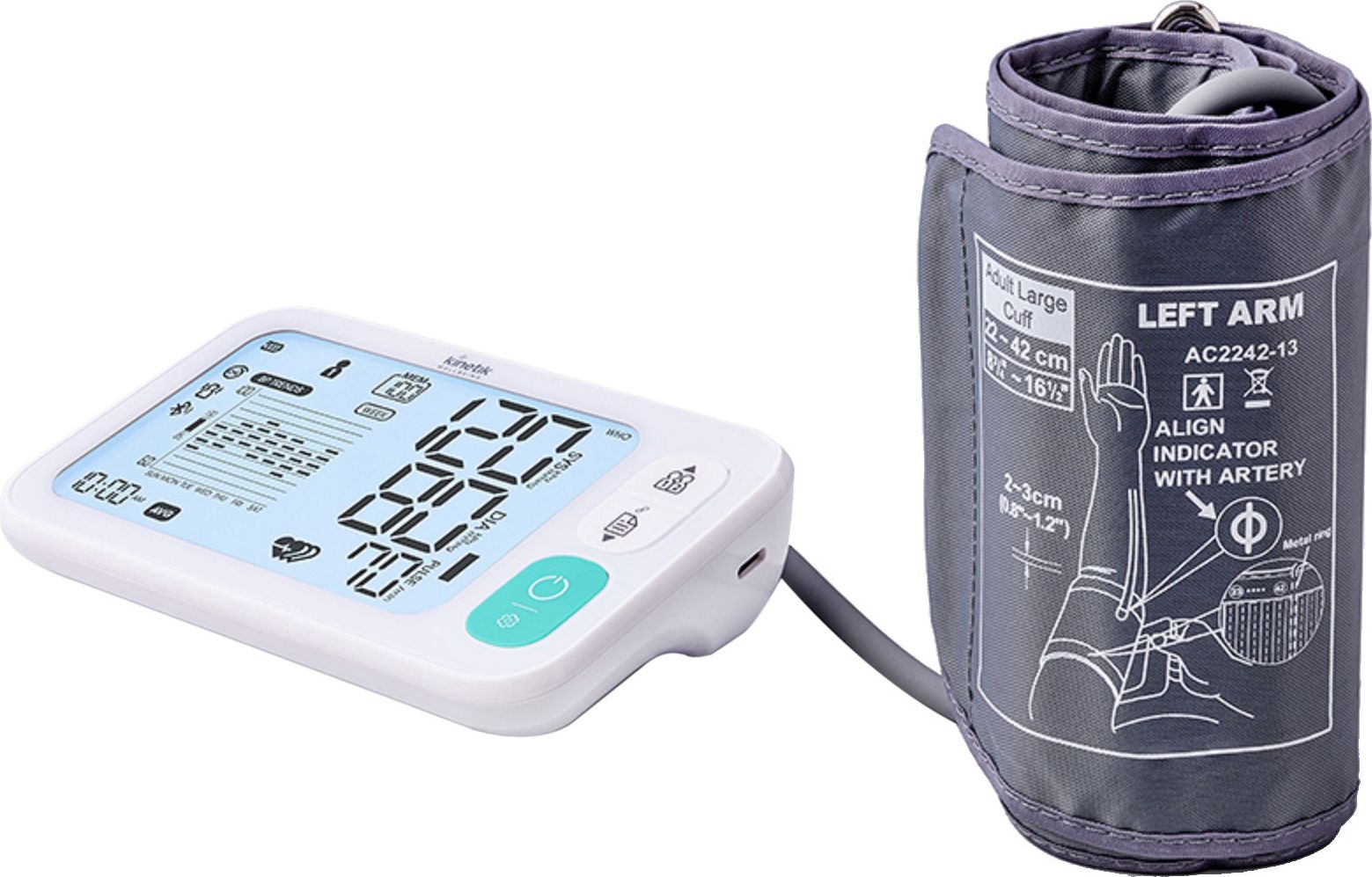 Kinetik Tmb-2088 Upper arm Blood Pressure Monitor, White